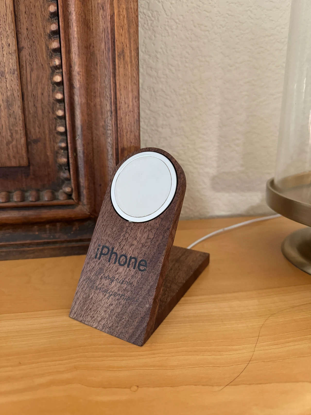 Wireless charger — Walnut