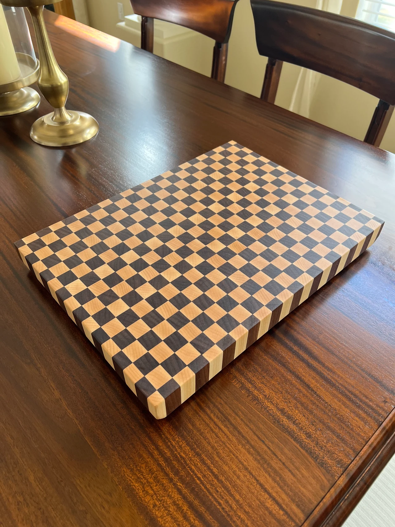 Checkered cutting board — Maple | Walnut